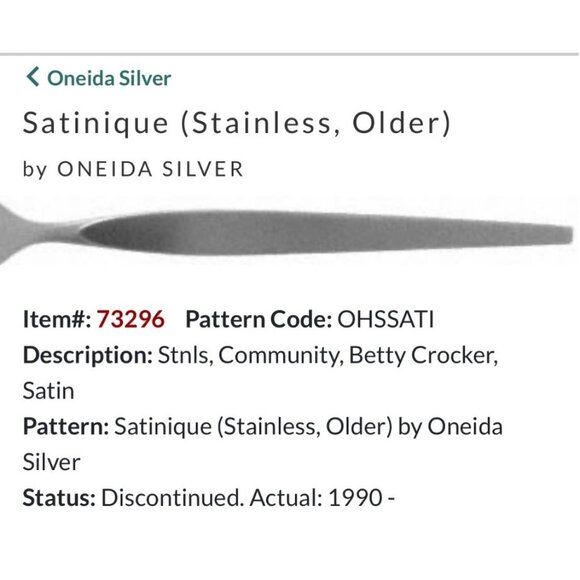 Oneida Satinique Stainless Steel Salad Forks Set Of 3 Discontinued Betty Crocker - Picture 1 of 5